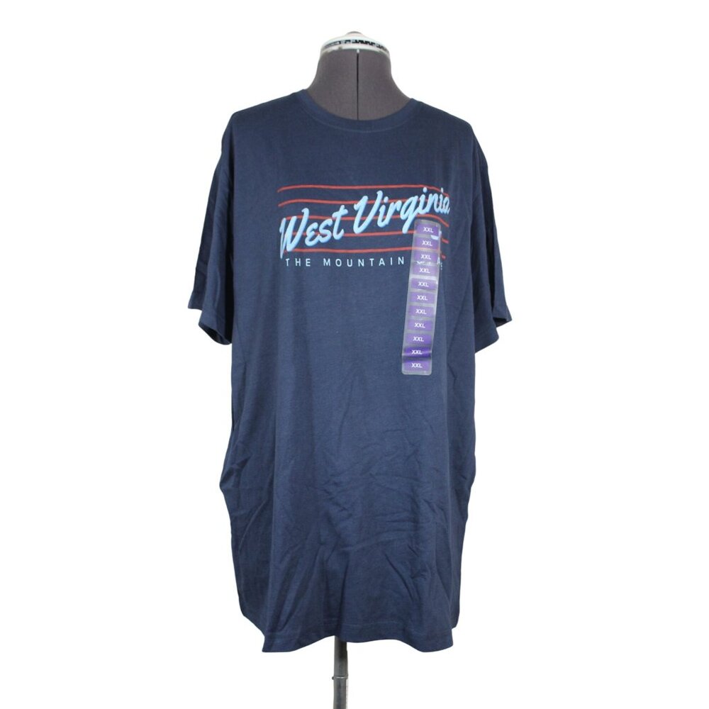 State of Mine men's West‎ Virginia graphic print crew neck short sleeve t-shirt